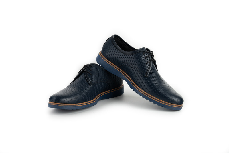 Pantofi Casual Barbati Bleumarin din Piele naturala 1025