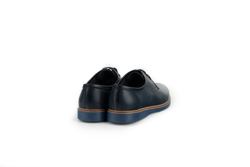 Pantofi Casual Barbati Bleumarin din Piele naturala 1025