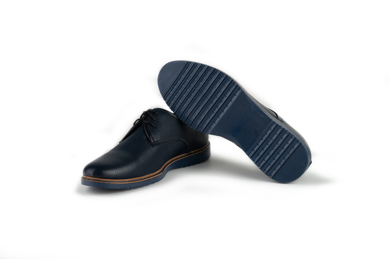 Pantofi Casual Barbati Bleumarin din Piele naturala 1025