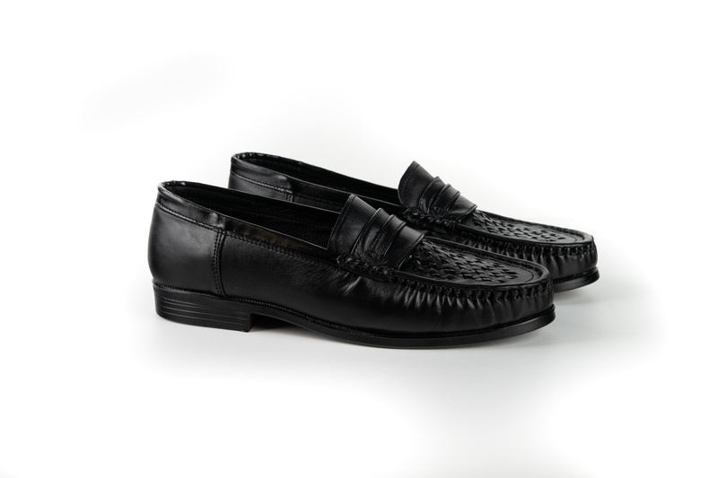 Mocasini Casual Barbati Negru din Piele naturala 1029
