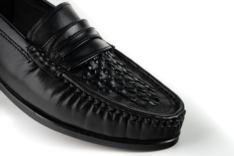 Mocasini Casual Barbati Negru din Piele naturala 1029
