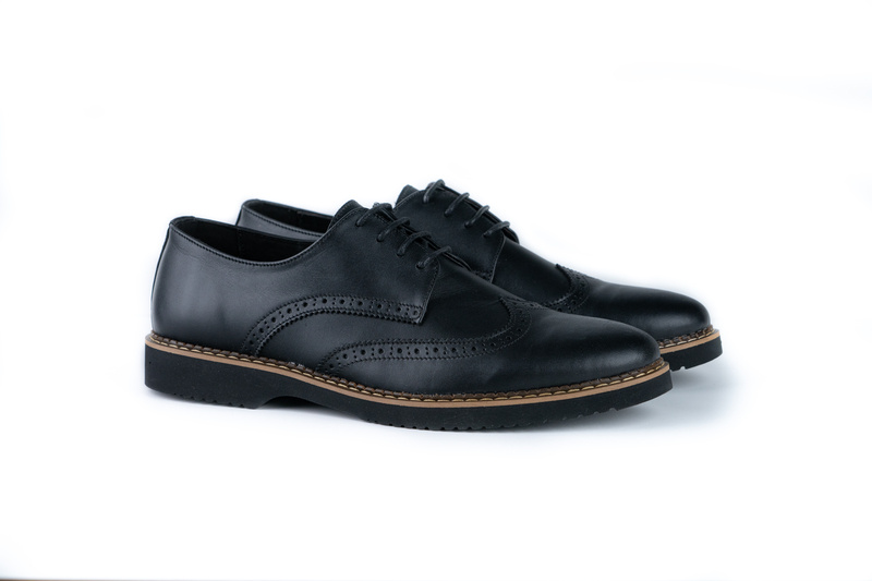 Pantofi Casual Barbati Negru din Piele naturala 1045