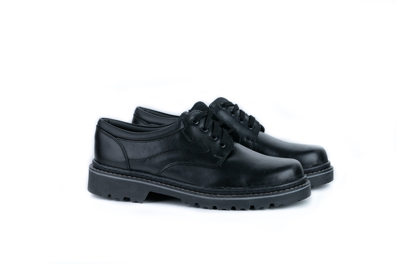 Pantofi  Negri din Piele naturala Toamna-Iarna Casual pentru Barbati 3001