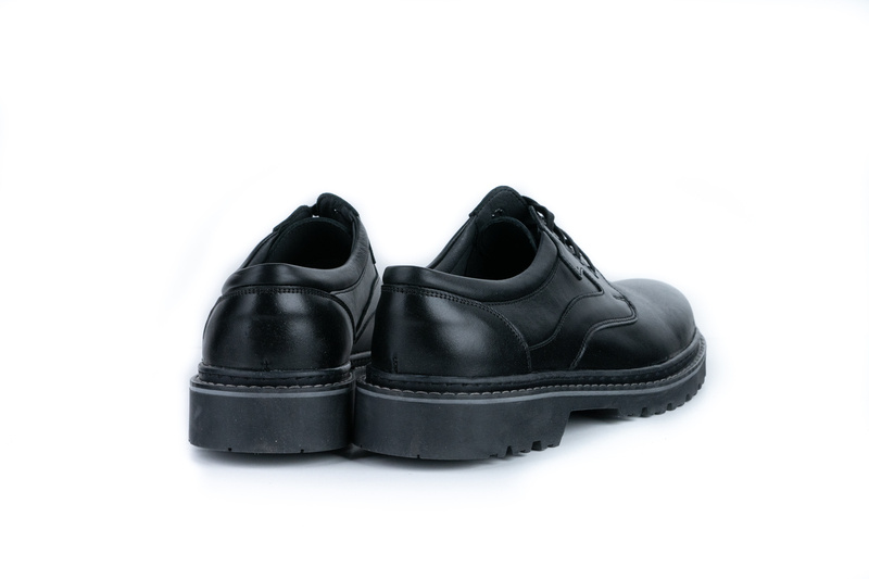 Pantofi  Negri din Piele naturala Toamna-Iarna Casual pentru Barbati 3001