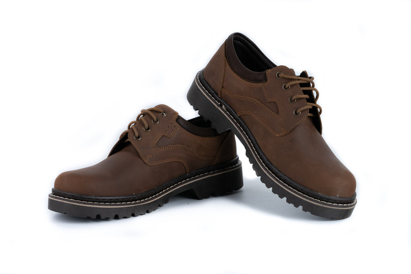 Pantofi din Piele naturala Maro Toamna-Iarna Casual pentru Barbati  3002