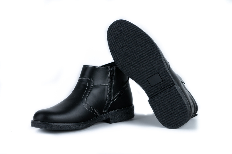 Ghete Casual Barbati Negru din Piele naturala 3015