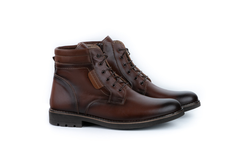 Ghete Casual Barbati Maro din Piele naturala 3016