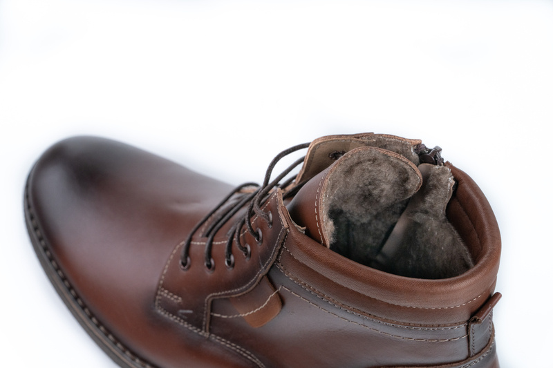 Ghete Casual Barbati Maro din Piele naturala 3016