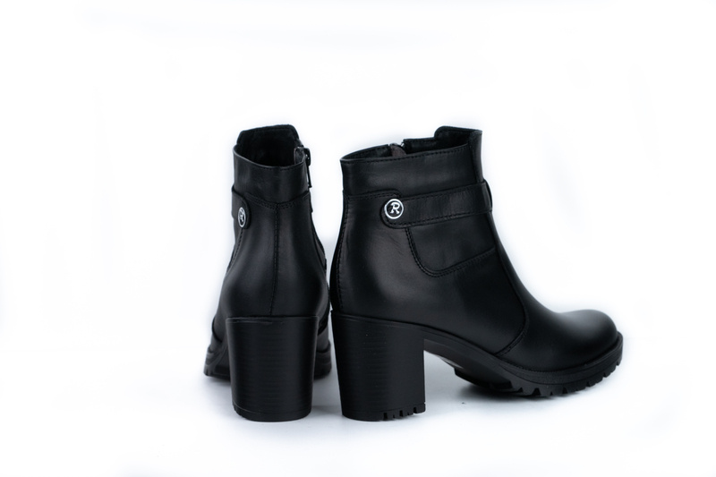 Ghete Casual Dama Negru din Piele naturala 4001