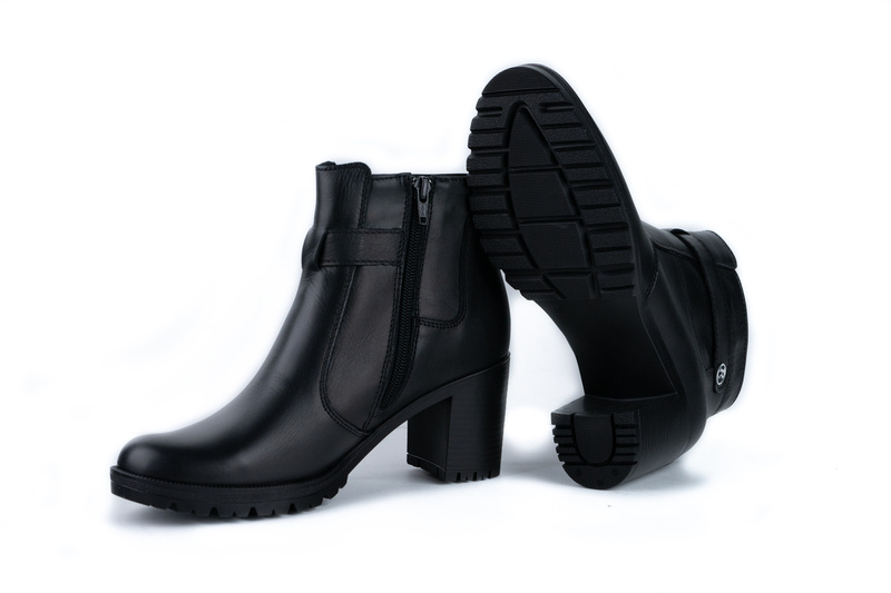 Ghete Casual Dama Negru din Piele naturala 4001