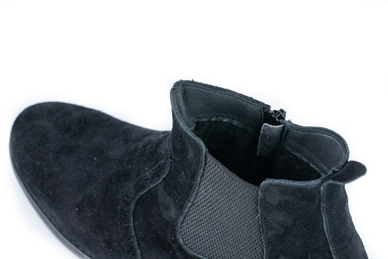 Ghete Casual Dama Negru din Piele naturala 4017