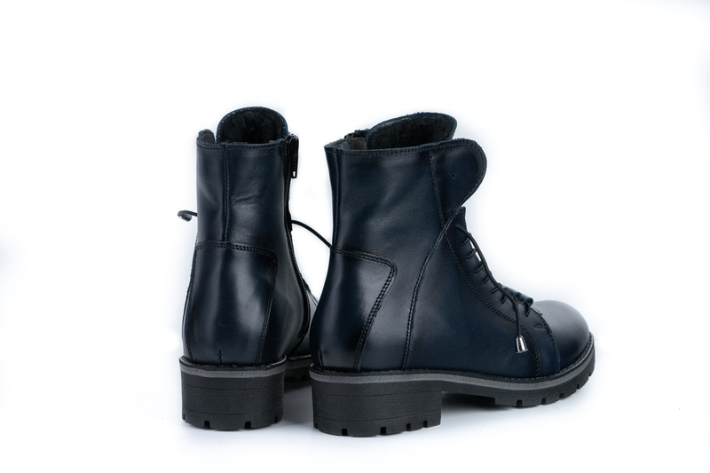 Ghete Casual Dama Bleumarin din Piele naturala 4018