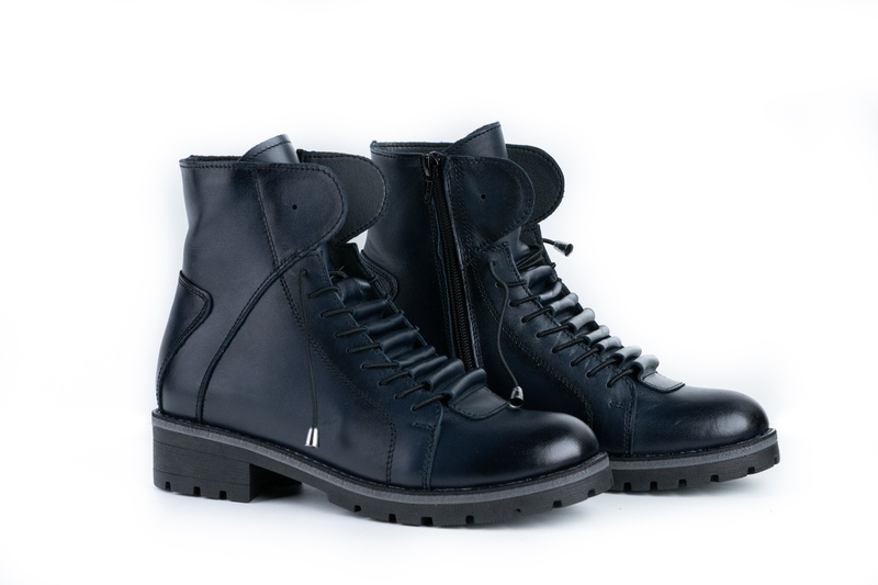 Ghete Casual Dama Bleumarin din Piele naturala 4018