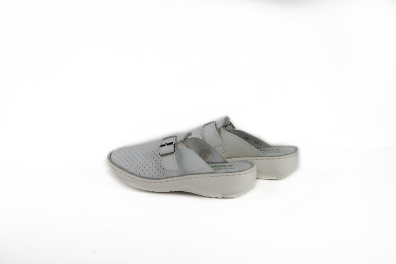 Papuci Medicali Dama Alb din Piele naturala 5001