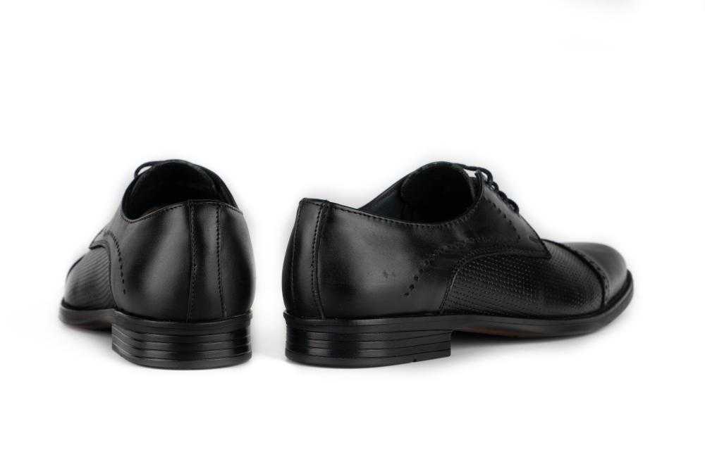 Pantofi Elegant Barbati Negru din Piele naturala 1056