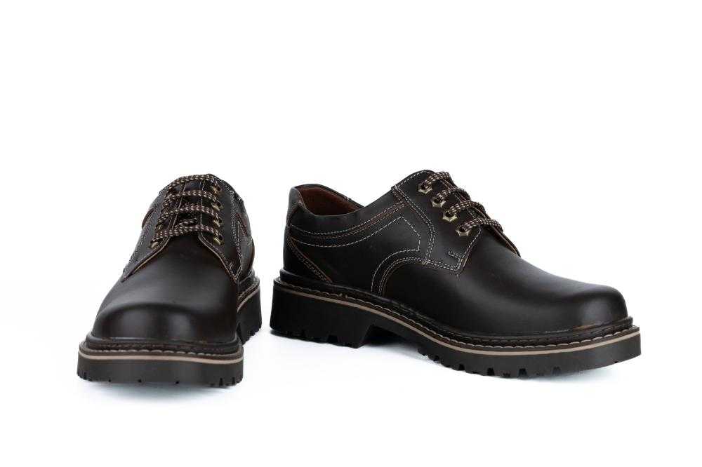 Pantofi Maro Toamna-Ianra Casual Din Piele Naturala Pentru Barbati - 3022