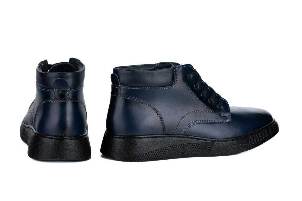 Ghete Bleumarin Din Piele Naturala Pentru barbati - 3023