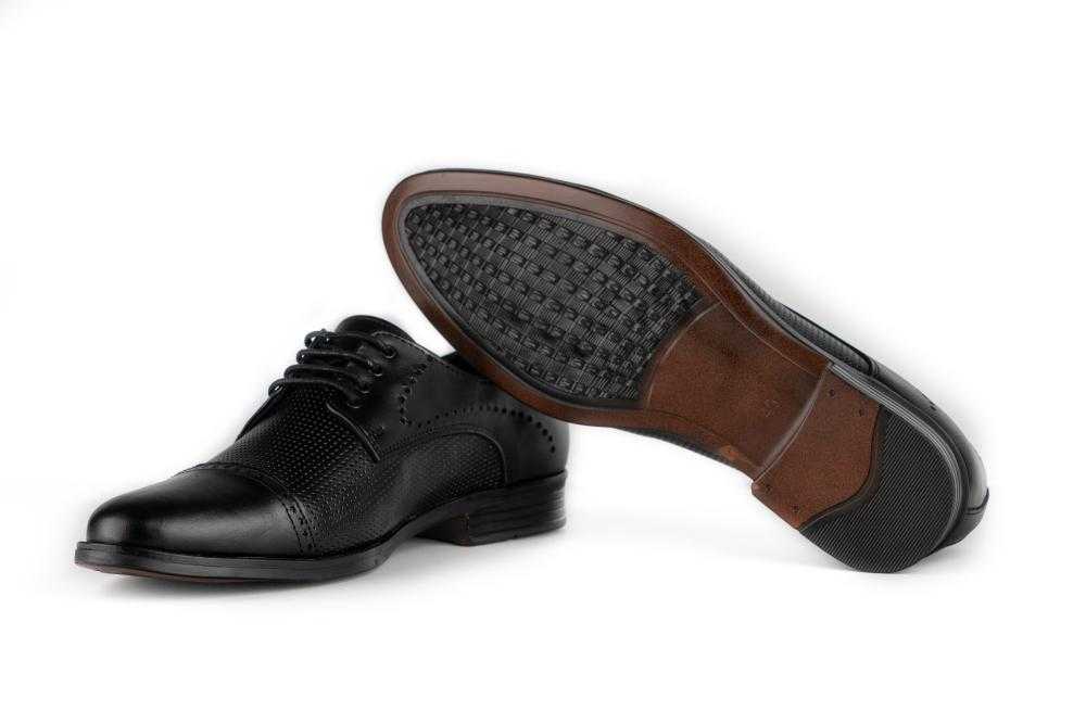 Pantofi Elegant Barbati Negru din Piele naturala 1056