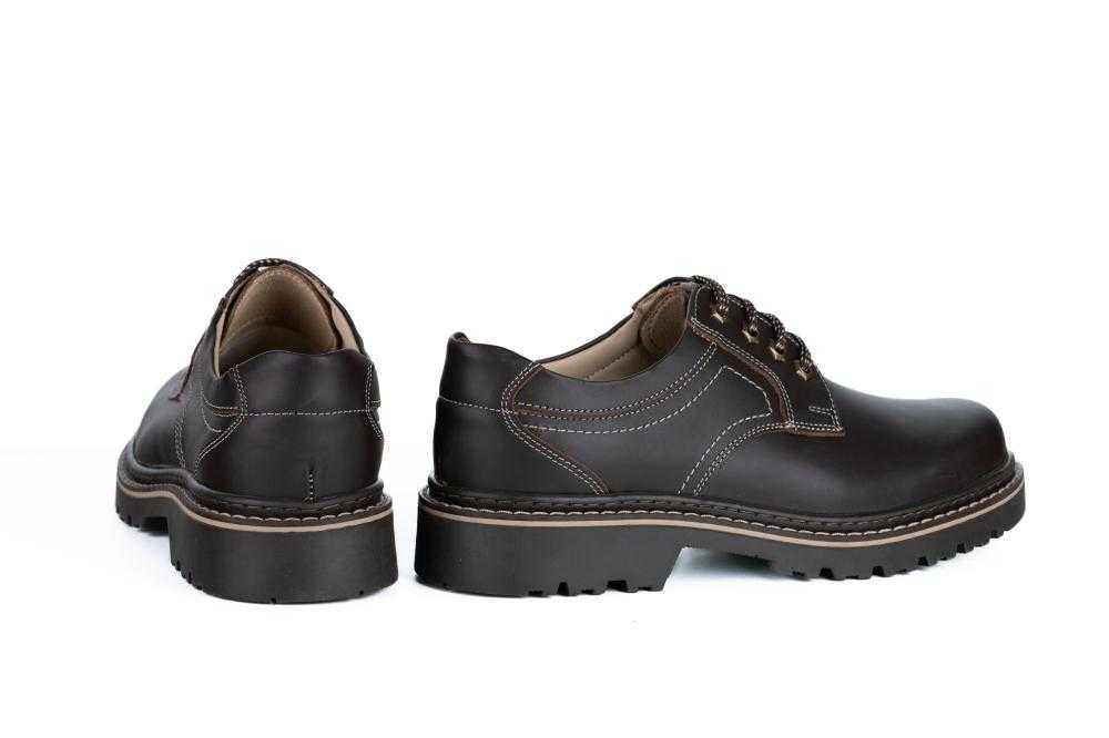 Pantofi Maro Toamna-Ianra Casual Din Piele Naturala Pentru Barbati - 3022