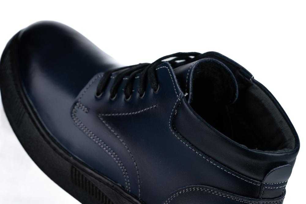 Ghete Bleumarin Din Piele Naturala Pentru barbati - 3023